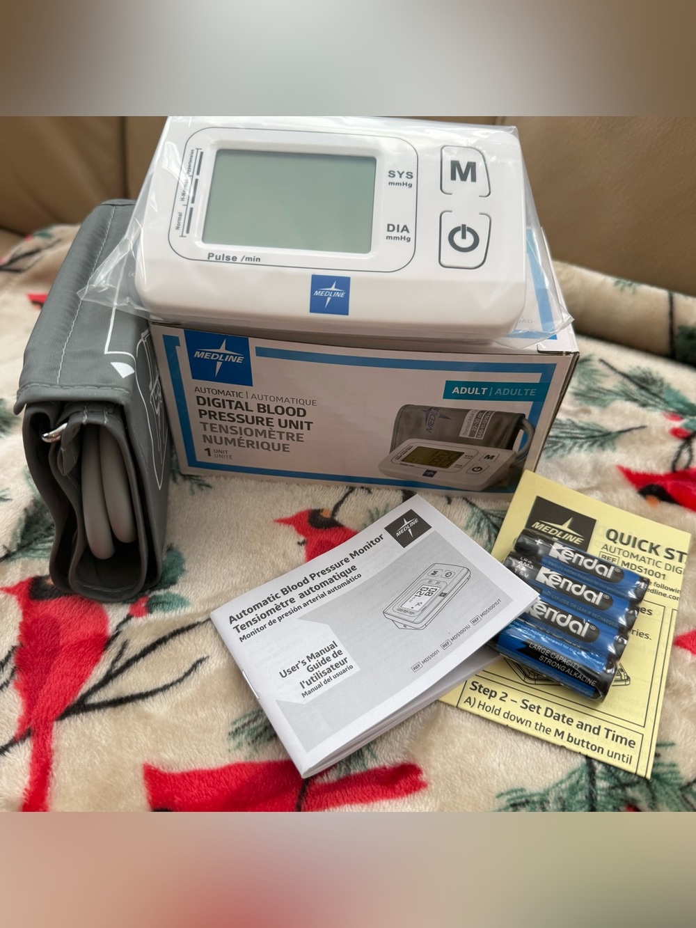 (New) White Digital Blood Pressure Monitor - Automatic Arm Cuff